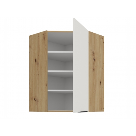 Szafka narożna górna 60 cm AURO WH/AR 60x60 GN-90 1F 45 antyfinger